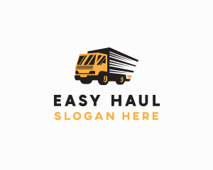 Logistics Truck Delivery logo design