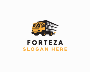 Logistics Truck Delivery logo design