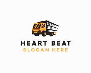 Logistics Truck Delivery logo design