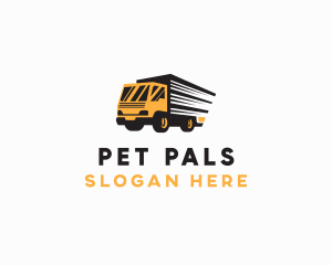 Logistics Truck Delivery logo design