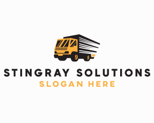 Logistics Truck Delivery logo design