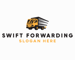 Logistics Truck Delivery logo design