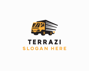 Logistics Truck Delivery logo design