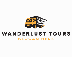 Logistics Truck Delivery logo design