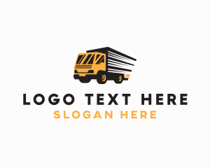 Trucking - Logistics Truck Delivery logo design