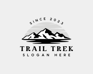 Hike - Outdoor Mountain River logo design