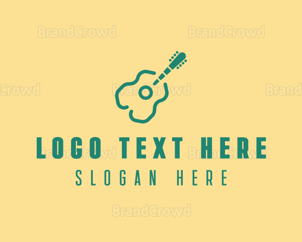 Music Instrument Guitar Logo