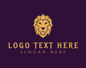 Jungle - Lion Wildlife King logo design