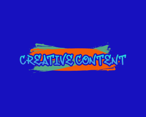 Content - Paint Graffiti Wordmark logo design