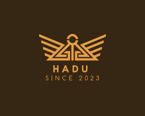 Antique - Ancient Temple Wings logo design