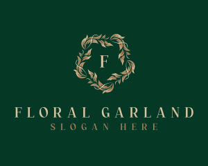 Garland - Leaves Wreath Agriculture logo design