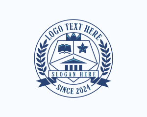 Toga Cap - Education School Academy logo design