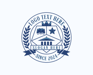 Toga Cap - Education School Academy logo design