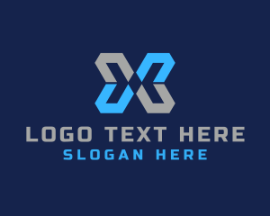Letter X - Geometric Design Studio logo design