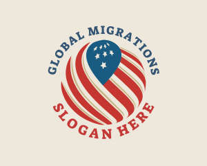 American Flag Global logo design