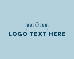 Water Supply - Drop Water Waves logo design