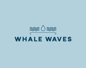 Drop Water Waves logo design