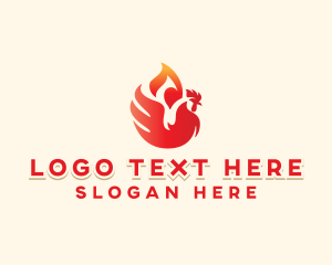 Flame - Flame Barbecue Chicken logo design