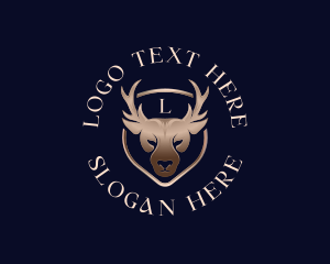 Premium Deer Shield Logo