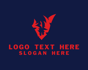 Mythical - Myth Creature Gaming logo design