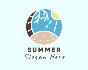 Summer Island Beach logo design