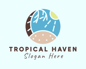 Summer Island Beach logo design