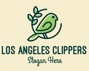 Cute Green Bird Logo