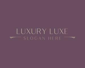 Gold Luxury Fashion logo design