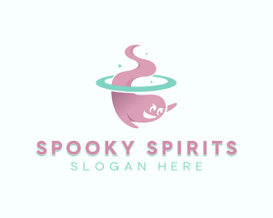 Halloween Spirit Ghost logo design