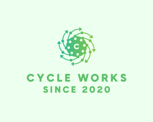 Cycle - Arrow Airborne Virus logo design