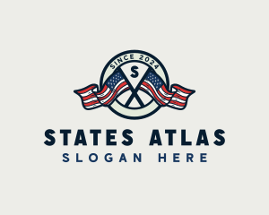 American Flag Nation logo design