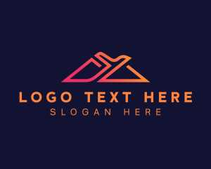 Plane - Airplane Travel Mountain logo design