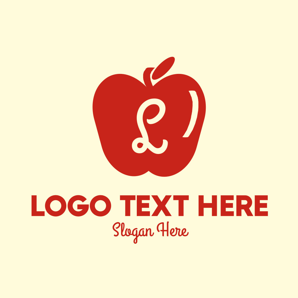 Red Supermarket Apple Lettermark Logo | BrandCrowd Logo Maker