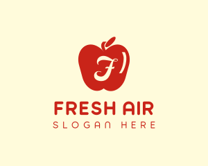 Red Supermarket Apple logo design