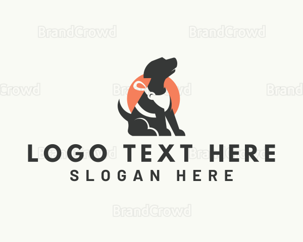 Dog Walker Leash Logo