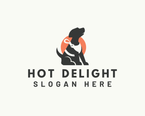 Dog Walker Leash logo design