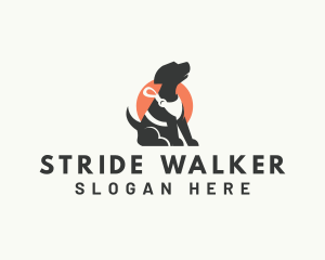 Dog Walker Leash logo design