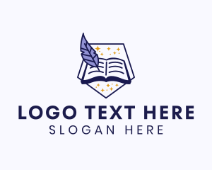 Bookstore - Magic Book Author logo design
