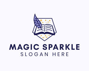 Magic Book Author  logo design