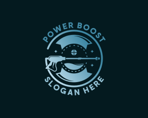 Power Washer Cleaning logo design