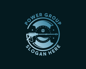 Power Washer Cleaning logo design