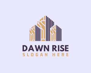 High Rise City Construction logo design