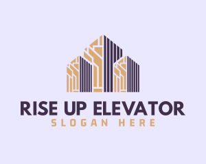 High Rise City Construction logo design