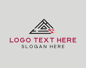 Investor - Geometric Triangle Letter A logo design