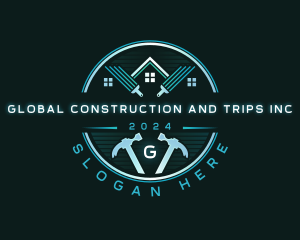 Hammer Painting Construction logo design