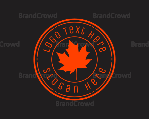 Modern Maple Leaf Logo