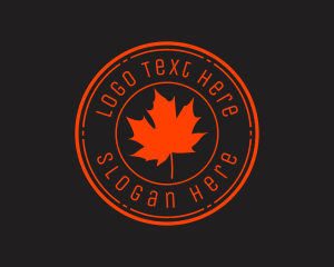 Seal - Modern Maple Leaf logo design