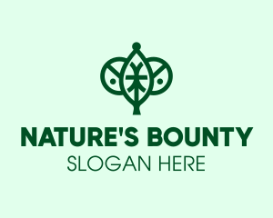 Nature Organic Leaf logo design