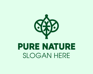 Nature Organic Leaf logo design