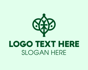 Green - Nature Organic Leaf logo design
